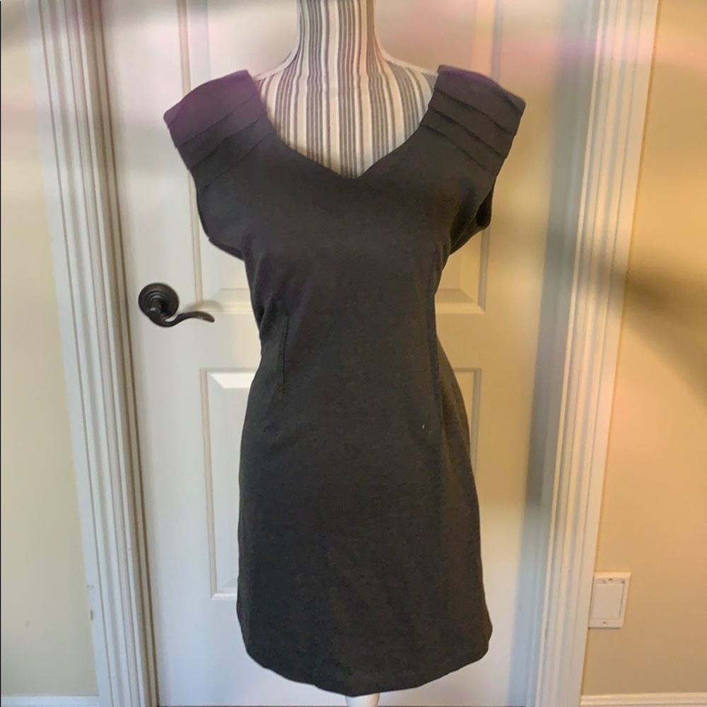 Flattery grey casual dress